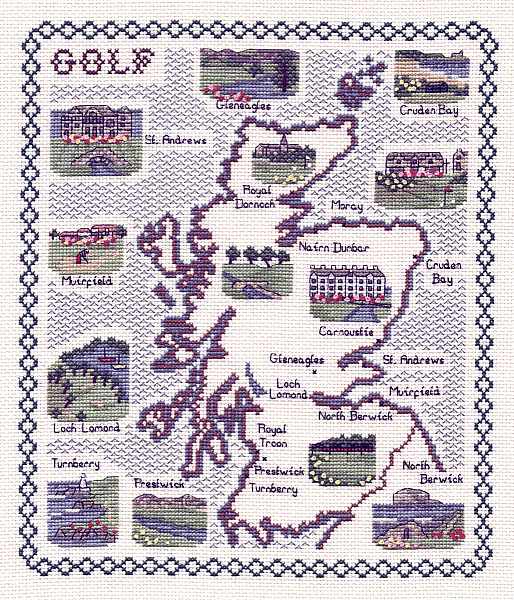Cross Stitch Map Kits