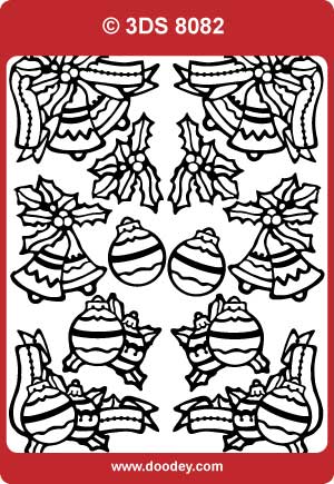 3DS8082 Christmas Border 3D Peel off