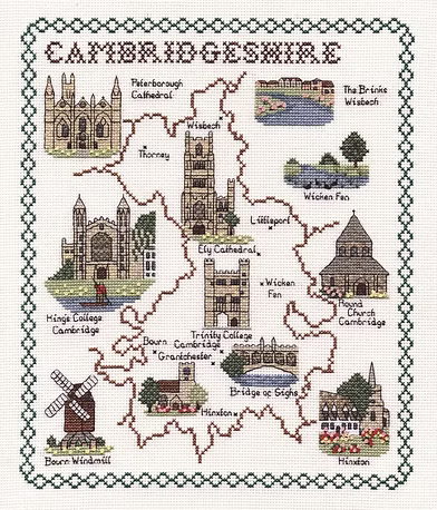 Cross Stitch Map Kits