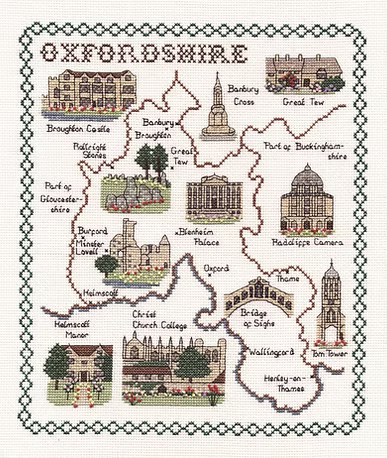 Cross Stitch Map Kits