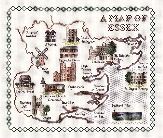 Cross Stitch Map Kits