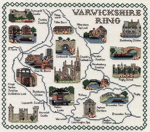 Cross Stitch Map Kits
