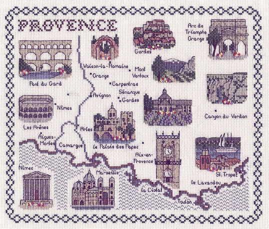 Cross Stitch Map Kits
