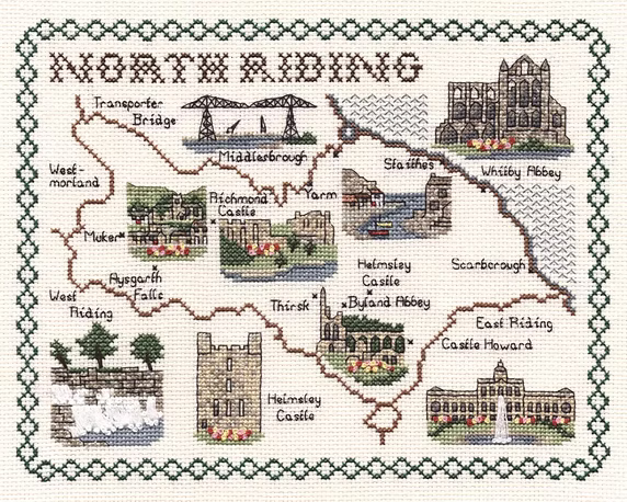 Cross Stitch Map Kits