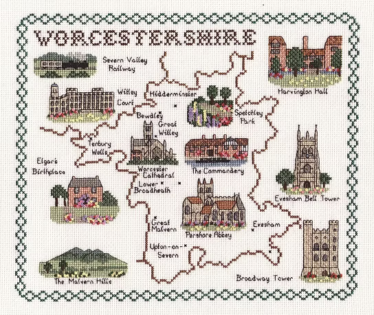 Cross Stitch Map Kits