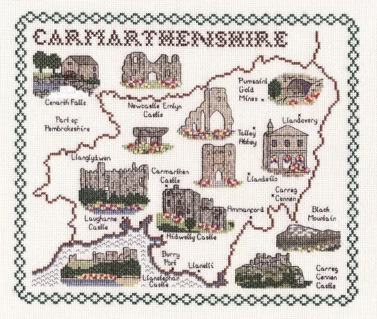 Cross Stitch Map Kits