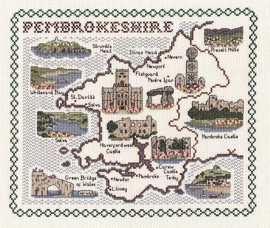 Cross Stitch Map Kits