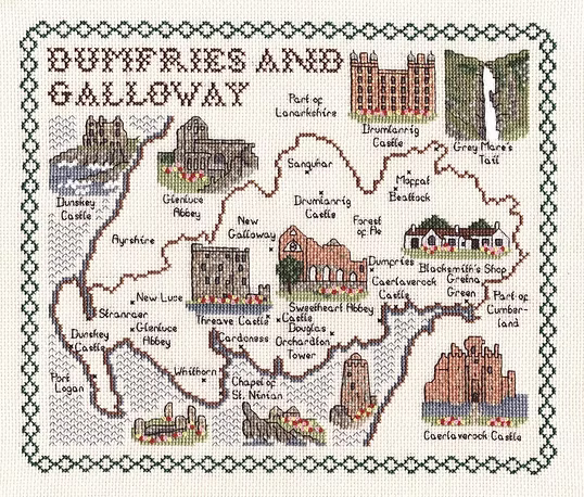 Cross Stitch Map Kits