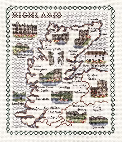 Cross Stitch Map Kits