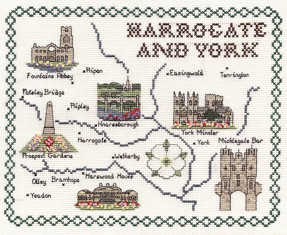 Cross Stitch Map Kits