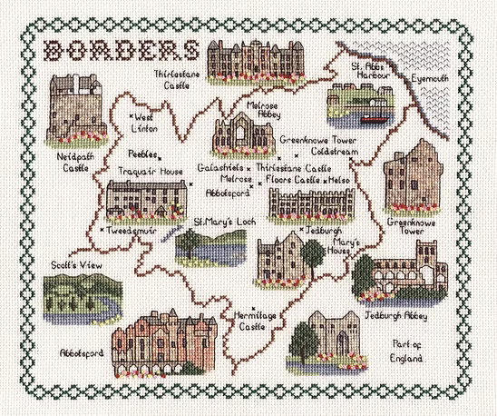 Cross Stitch Map Kits