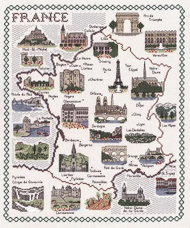 Cross Stitch Map Kits
