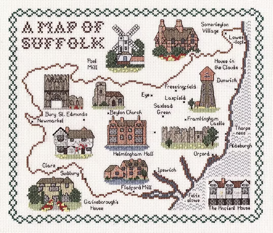 Cross Stitch Map Kits