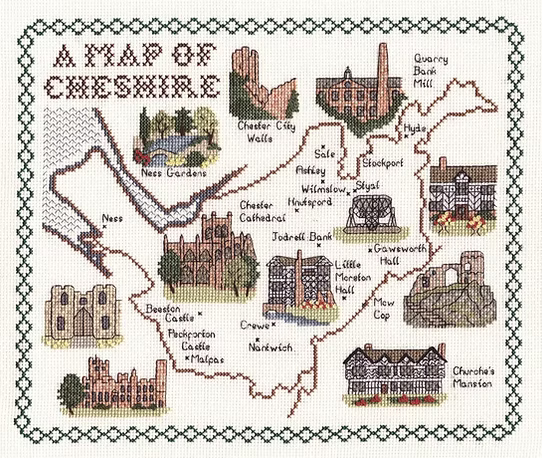 Cross Stitch Map Kits