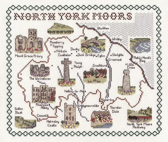 Cross Stitch Map Kits