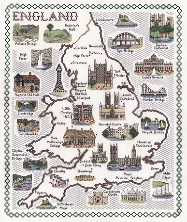 Cross Stitch Map Kits