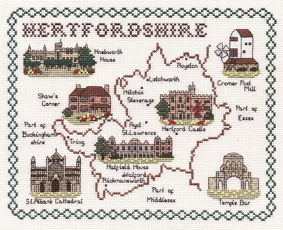 Cross Stitch Map Kits