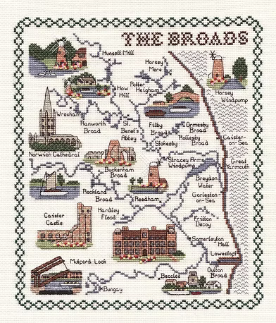 Cross Stitch Map Kits
