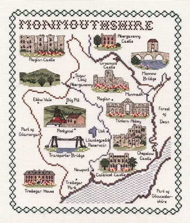 Cross Stitch Map Kits