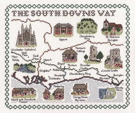 Cross Stitch Map Kits
