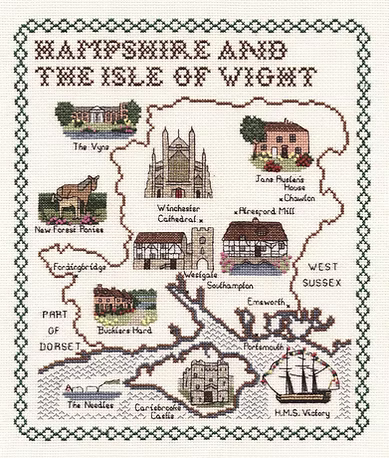 Cross Stitch Map Kits