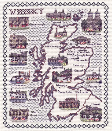 Cross Stitch Map Kits