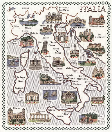 Cross Stitch Map Kits