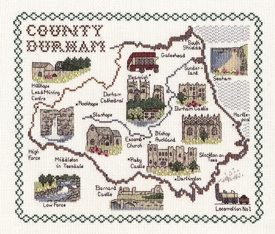 Cross Stitch Map Kits
