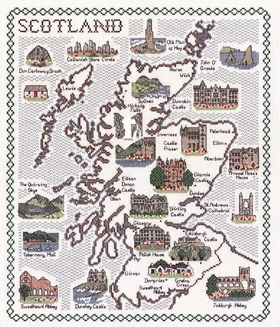 Cross Stitch Map Kits