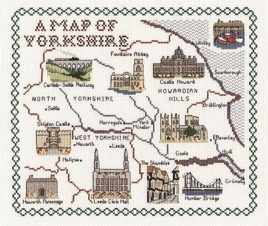 Cross Stitch Map Kits