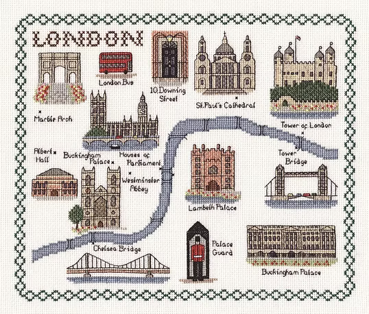 Cross Stitch Map Kits