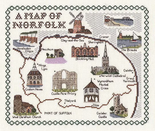 Cross Stitch Map Kits