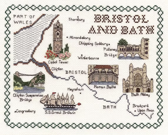 Cross Stitch Map Kits