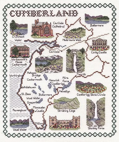 Cross Stitch Map Kits