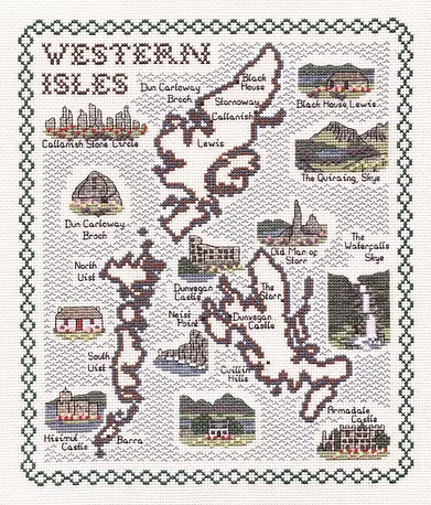 Cross Stitch Map Kits