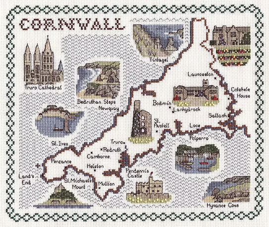 Cross Stitch Map Kits