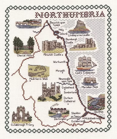 Cross Stitch Map Kits