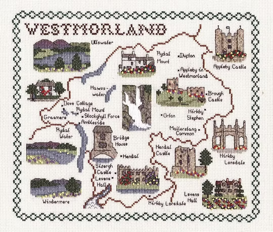 Cross Stitch Map Kits