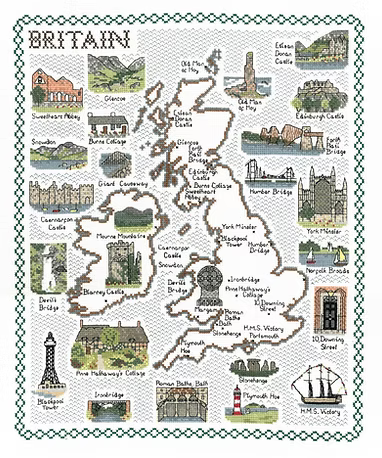Cross Stitch Map Kits