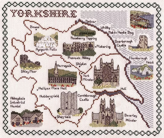 Cross Stitch Map Kits