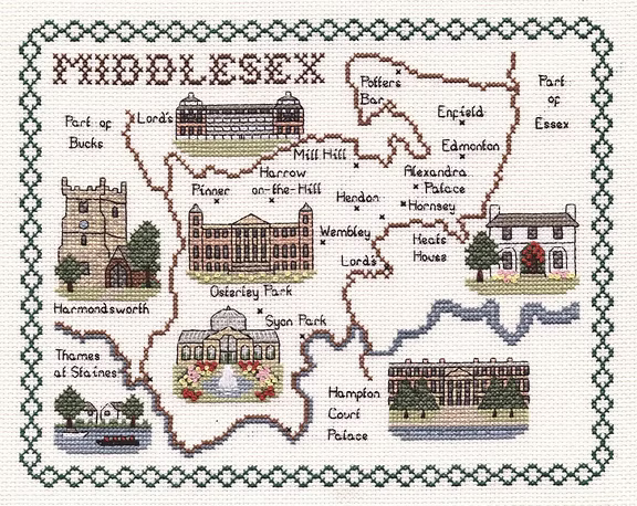 Cross Stitch Map Kits