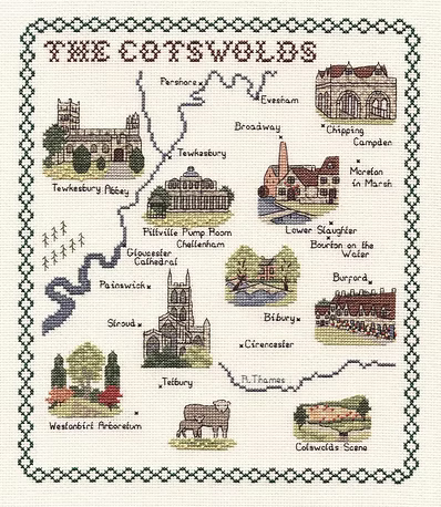 Cross Stitch Map Kits