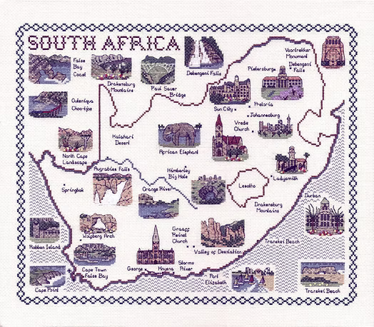 Cross Stitch Map Kits