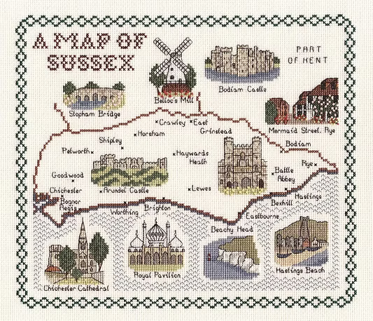 Cross Stitch Map Kits