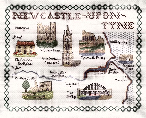 Cross Stitch Map Kits