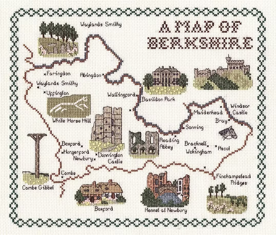 Cross Stitch Map Kits