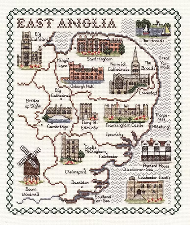 Cross Stitch Map Kits