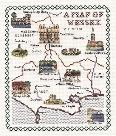 Cross Stitch Map Kits