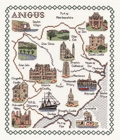 Cross Stitch Map Kits