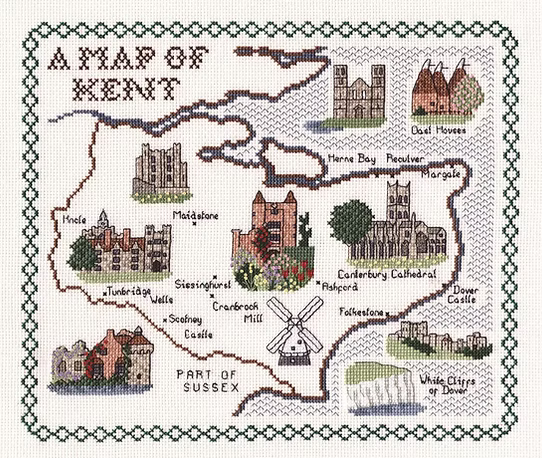 Cross Stitch Map Kits